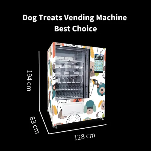Micron smart pet vending machine for dog food treats vending machine with e-wallet card reader accept customize